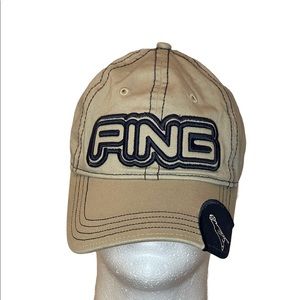 PING Embroidered Golf Cap Hat Adjustable Back Unisex